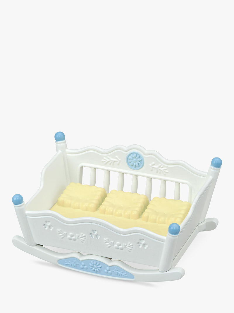 Sylvanian Families bear triplets toy set with cradle, imported from the UK