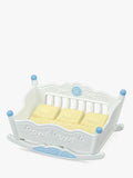 Sylvanian Families bear triplets toy set with cradle, imported from the UK