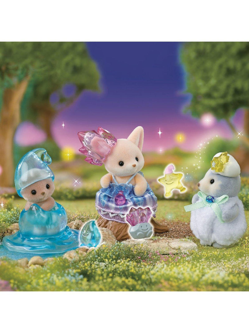 Sylvanian Families Enchanted Fairy Babies Trio action figures, imported from the UK