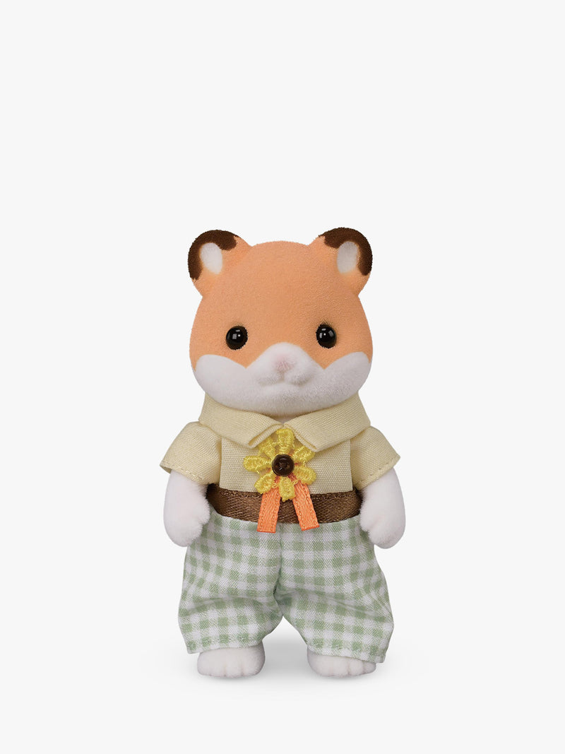 Sylvanian Families Hamster Family toy set with stroller, UK version