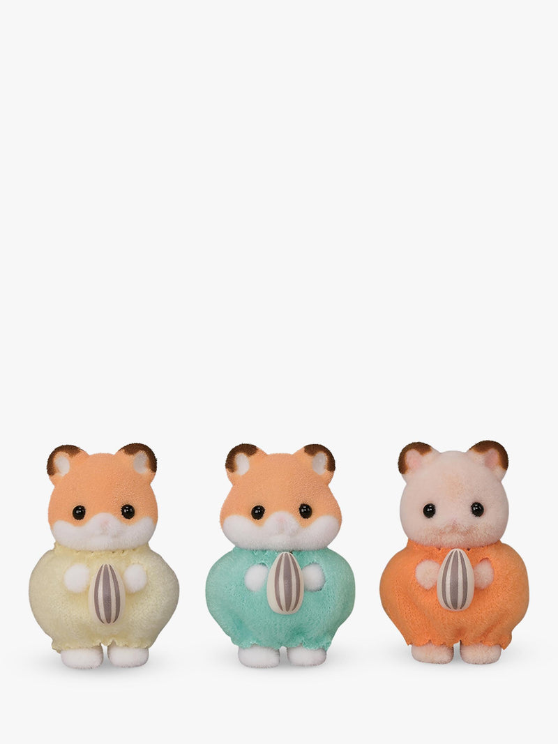 Sylvanian Families Hamster Family toy set with stroller, UK version