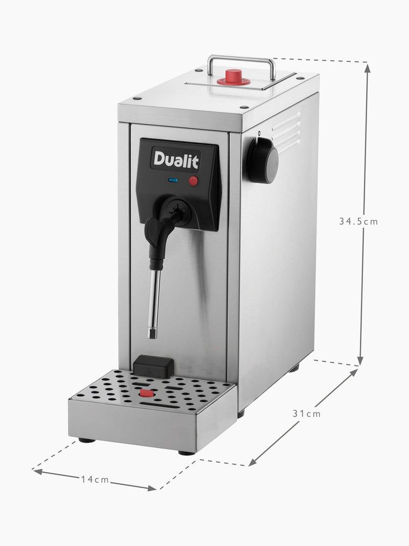 Dualit Cino milk steamer silver, imported from the UK