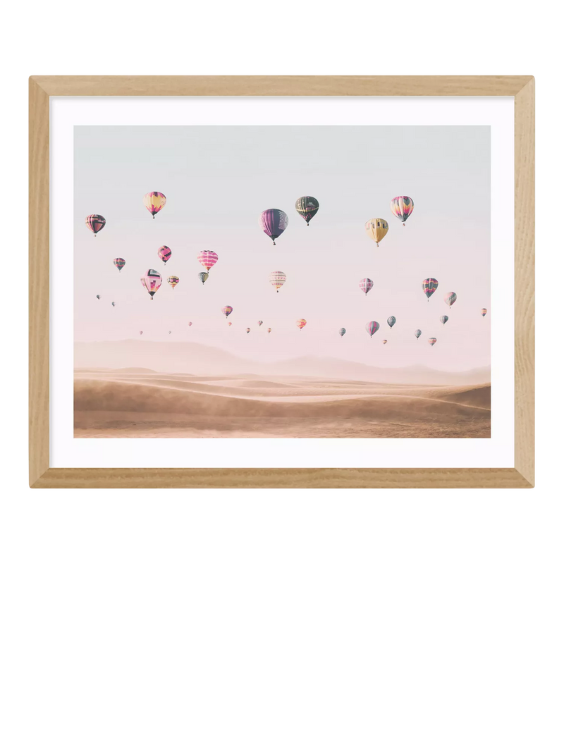 EAST END PRINTS framed print hot air balloon 43.4 x 53.4cm (British brand)