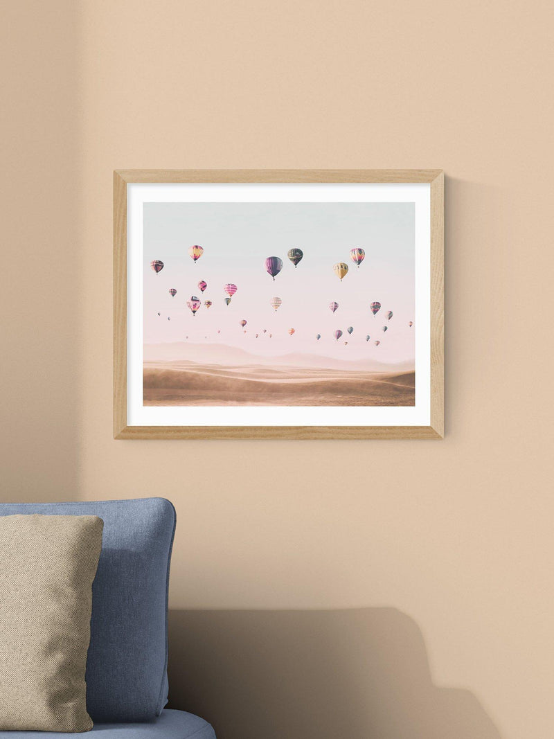 EAST END PRINTS framed print hot air balloon 43.4 x 53.4cm (British brand)