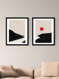 EAST END PRINTS The Print Republic landscape framed print set 53.4x43.4cm, UK version