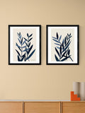 East End Prints Blue Plant framed print set 53.4 x 43.4cm - British product