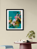 EAST END PRINTS framed floral print 53.4x43.4cm, imported from the UK