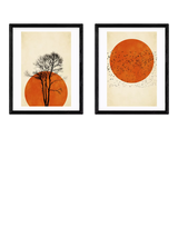 John Lewis EAST END PRINTS Kubistika Dreamers Framed Art Print Set of 2, Black, 53.4 x 43.4cm- Buy online at McGrocer