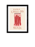 EAST END PRINTS framed chilli oil print 43.4 x 33.4cm - British product