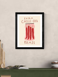 EAST END PRINTS framed chilli oil print 43.4 x 33.4cm - British product
