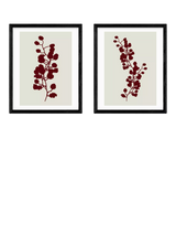 John Lewis EAST END PRINTS Cartissi Floral Silhouette Framed Print Set of 2 Natural 53.4 x 43.4cm- Buy online at McGrocer