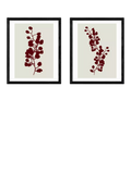 East End Prints floral silhouette framed print set 53x43cm - British product