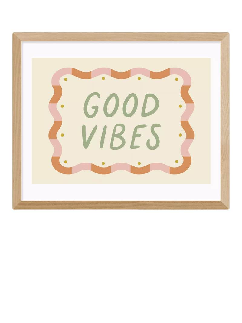 EAST END PRINTS framed print Good Vibes 43.4x53.4cm, UK version