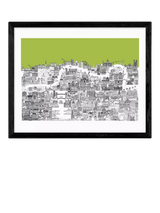 John Lewis EAST END PRINTS Lizzie Prestt 'Home' London Framed Print, 43.4 x 53.4cm, Black- Buy online at McGrocer