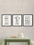 East End Prints set of three Kitchen Study framed prints - British product