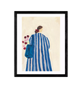 East End Prints Lady With Flowers framed print 53.4x43.4cm, UK version