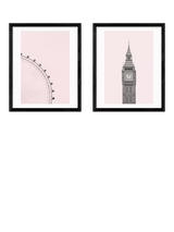 John Lewis EAST END PRINTS Sisi and Seb London Framed Print Set of 2 53.4 x 43.4cm Black- Buy online at McGrocer