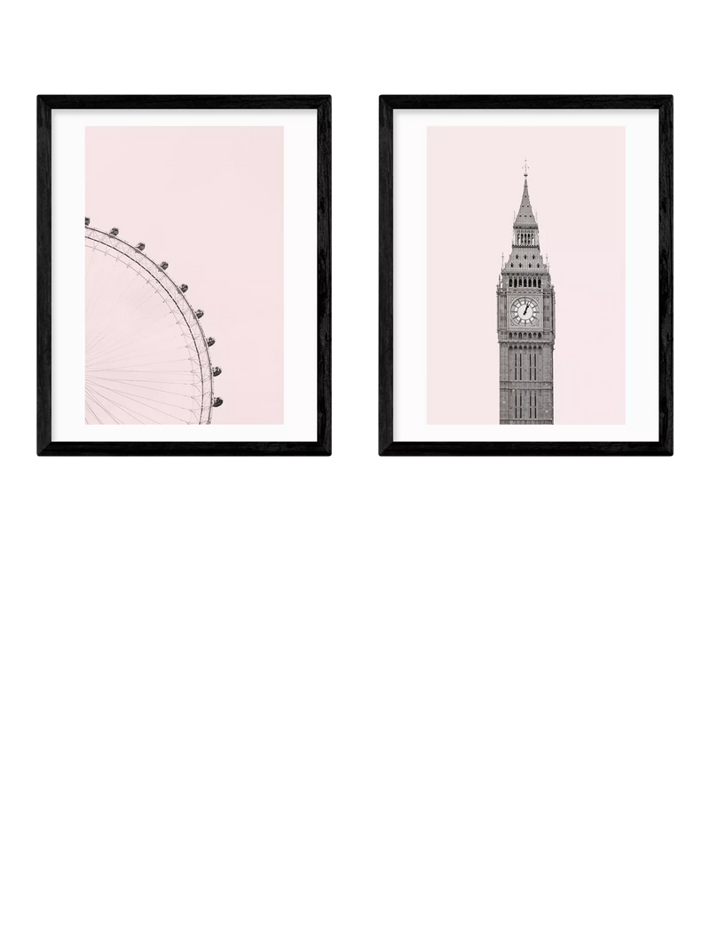East End Prints London framed print set 53.4x43.4cm - British product