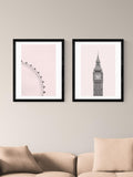East End Prints London framed print set 53.4x43.4cm - British product