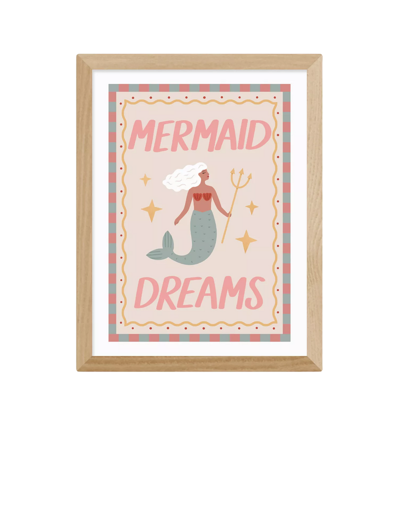EAST END PRINTS Mermaid Dreams framed print 43x53cm, UK version