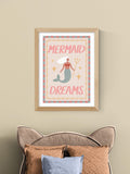 EAST END PRINTS Mermaid Dreams framed print 43x53cm, UK version