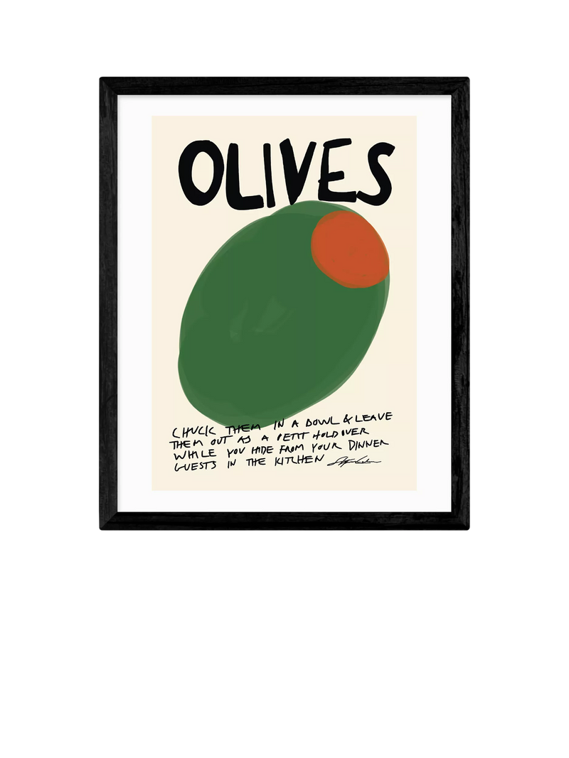 EAST END PRINTS framed print Olives 53.4x43.4cm - British product
