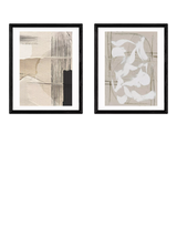 John Lewis EAST END PRINTS Dan Hobday 'Paper Abstract' Framed Print, Set of 2, 53.4 x 43.4cm, Black- Buy online at McGrocer