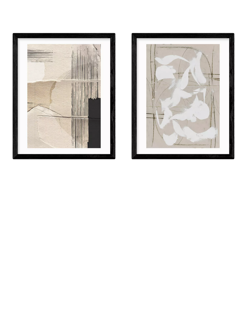 East End Prints Paper Abstract framed print set 53.4x43.4 cm, UK version
