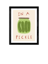 John Lewis EAST END PRINTS Amber May Art Pickle Framed Print, 43.4 x 33.4cm, Black- Buy online at McGrocer