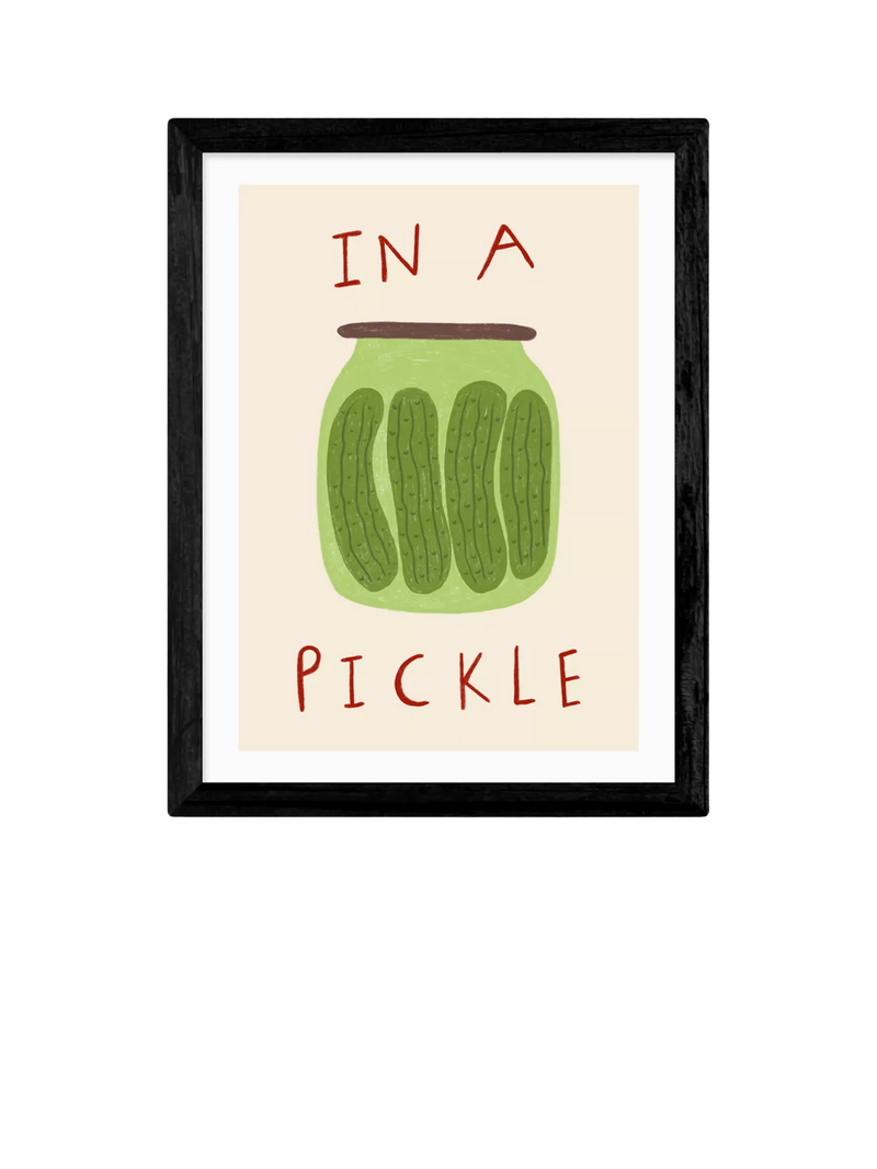 East End Prints Pickle framed art print 43.4x33.4cm - British product