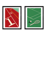 John Lewis EAST END PRINTS Rosi Feist Racket & Run Framed Print Set 53.4 x 43.4cm- Buy online at McGrocer