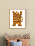 East End Prints Min Pin tiger framed print 53.4x43.4cm, UK version