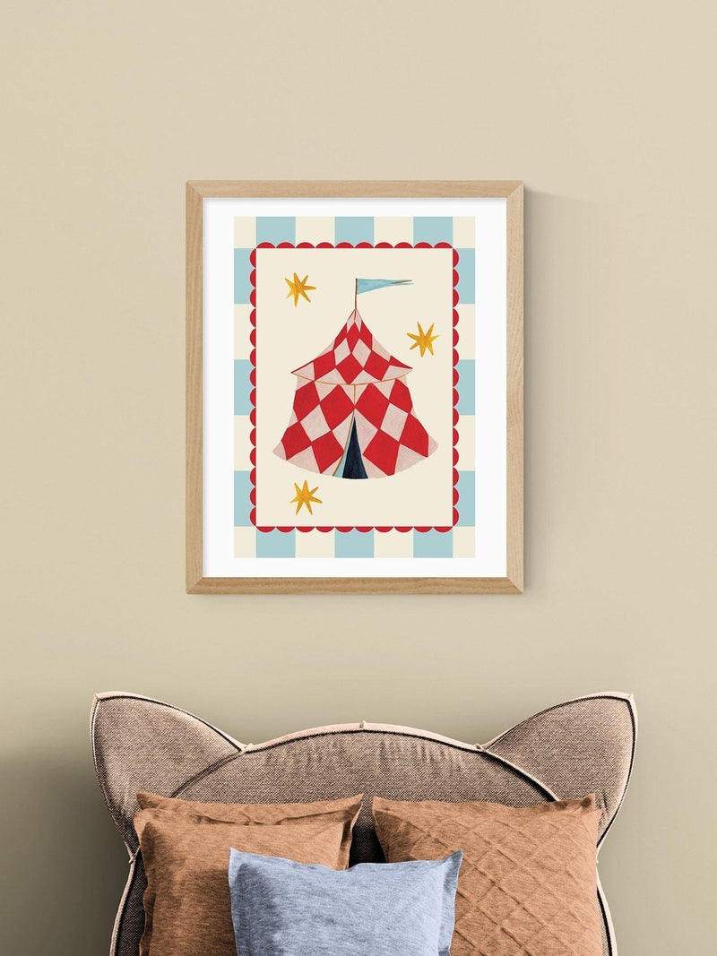 EAST END PRINTS framed print The Big Top 53.4 x 43.4cm (British brand)