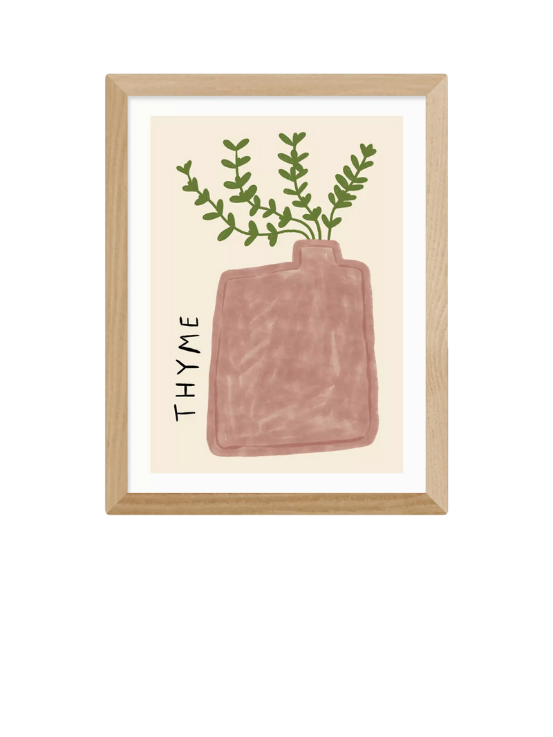 EAST END PRINTS framed print Thyme Plant 43.4x33.4cm, UK version