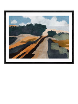 John Lewis EAST END PRINTS Dan Hobday Trevessa Framed Print 63.4 x 83.4cm Black- Buy online at McGrocer