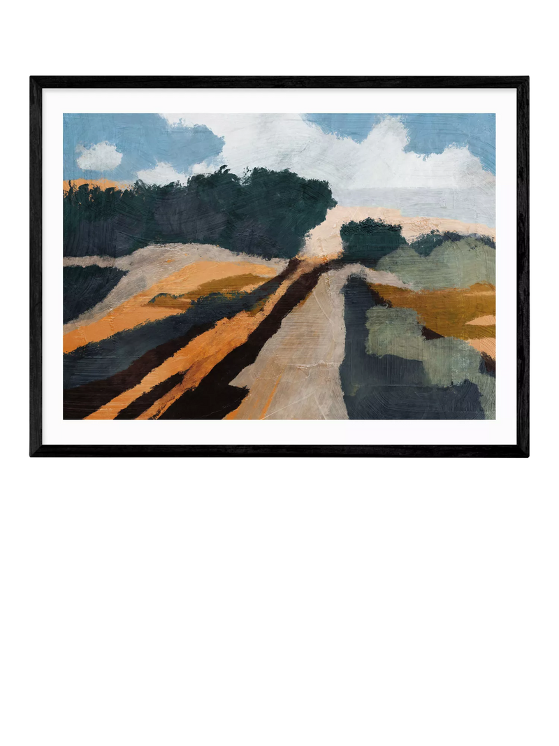 EAST END PRINTS Dan Hobday Trevessa framed print 63.4 x 83.4cm - British product