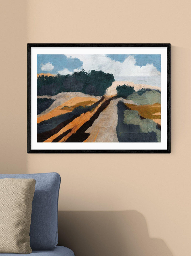 EAST END PRINTS Dan Hobday Trevessa framed print 63.4 x 83.4cm - British product