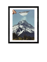 John Lewis EAST END PRINTS Vertigo Artography Mountain Collage Framed Print, 53.4 x 43.4cm, Black- Buy online at McGrocer