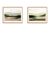John Lewis EAST END PRINTS Dan Hobday West Country Framed Print Set of 2, 43.4 x 53.4cm, Natural- Buy online at McGrocer