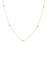 John Lewis Dinny Hall 9ct Yellow Gold Diamond Necklace 45.72cm- Buy online at McGrocer