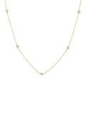 Dinny Hall 9ct yellow gold diamond necklace, imported from the UK
