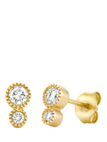 Dinny Hall Duo diamond stud earrings in yellow gold, UK version