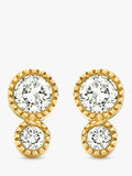 Dinny Hall Duo diamond stud earrings in yellow gold, UK version