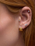 Dinny Hall Duo diamond stud earrings in yellow gold, UK version