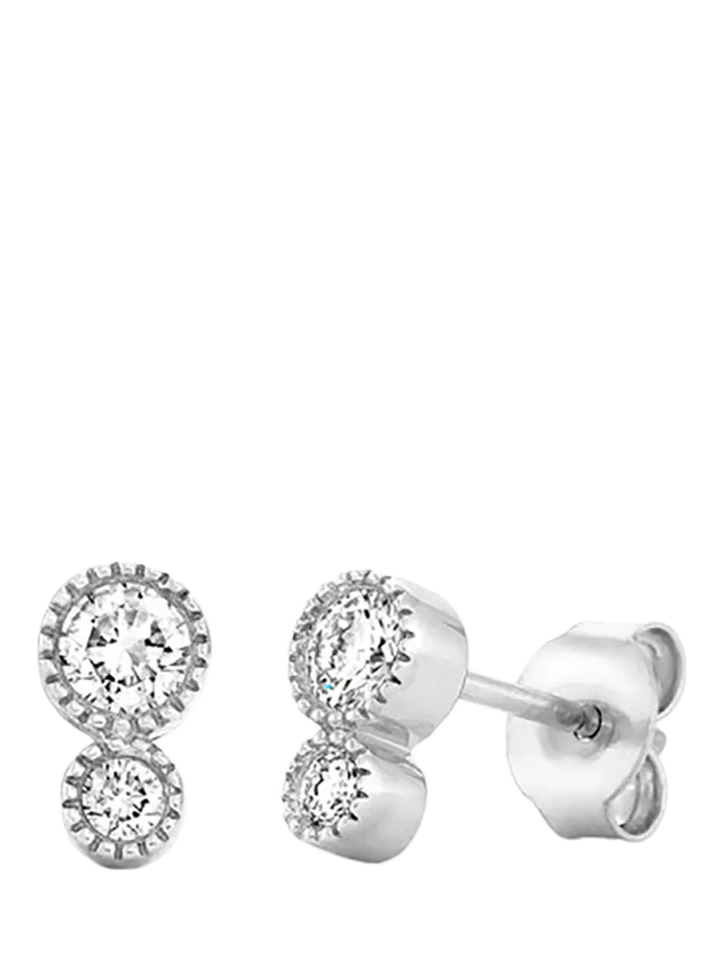 Dinny Hall Duo Diamond Stud Earrings Lab-Grown Diamond 9k Yellow Gold