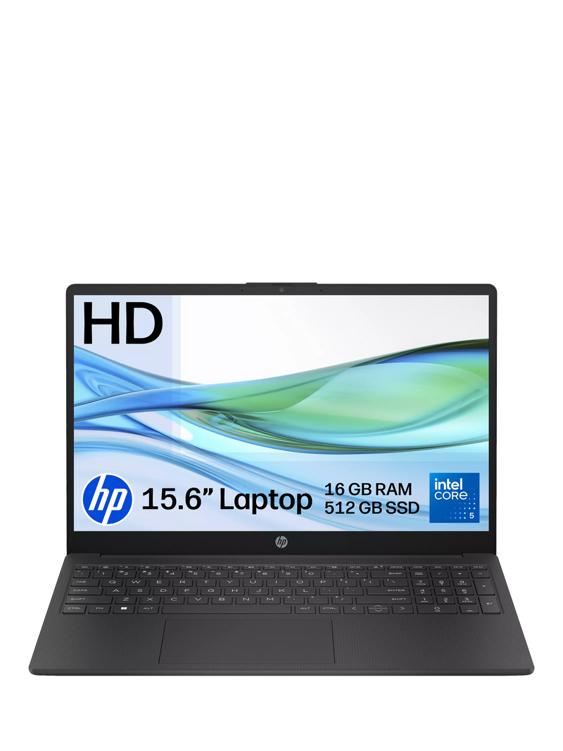 HP 15.6 inch laptop Intel Core 5 16GB RAM 512GB SSD - British product