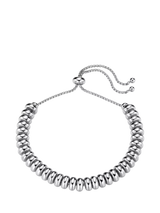 John Lewis Orelia Metal Nugget Adjustable Slider Bracelet Silver 28cm- Buy online at McGrocer
