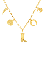 John Lewis Orelia Western Charm Gold Necklace, 43cm- Buy online at McGrocer