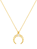 Orelia horseshoe necklace gold pendant cubic zirconia (British brand)