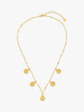 Orelia gold coin charm necklace 40cm chain, imported from the UK